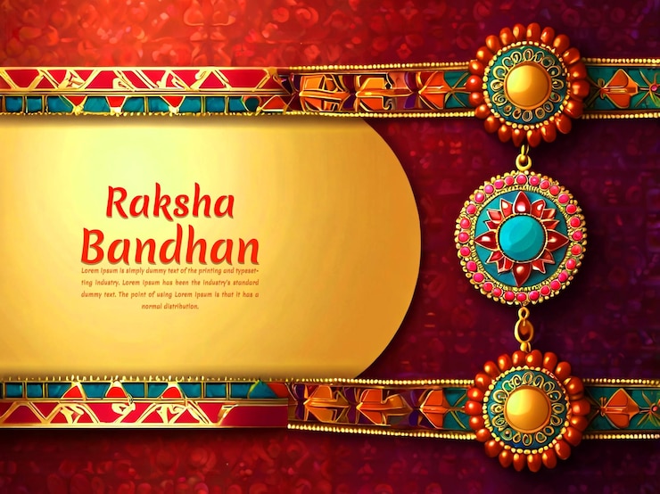 Raksha Bandhan Greeting Card Template