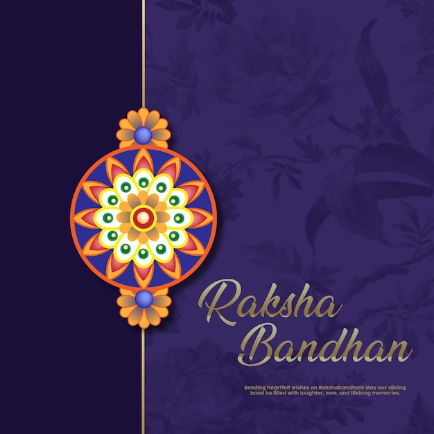Raksha Bandhan 축하와 소셜 미디어 게시물