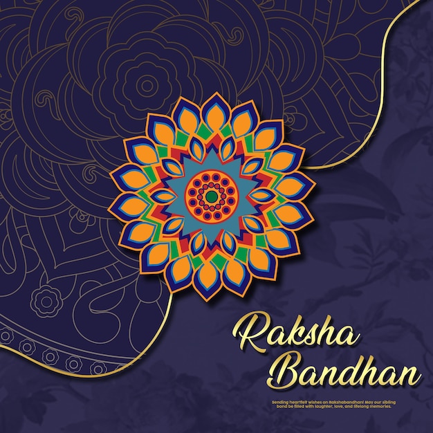 Raksha Bandhan 축하와 소셜 미디어 게시물