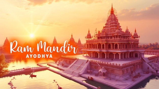 PSD ram mandir tempel in ayodhya geboorteplaats heer rama