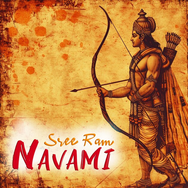 PSD ram navami achtergrond