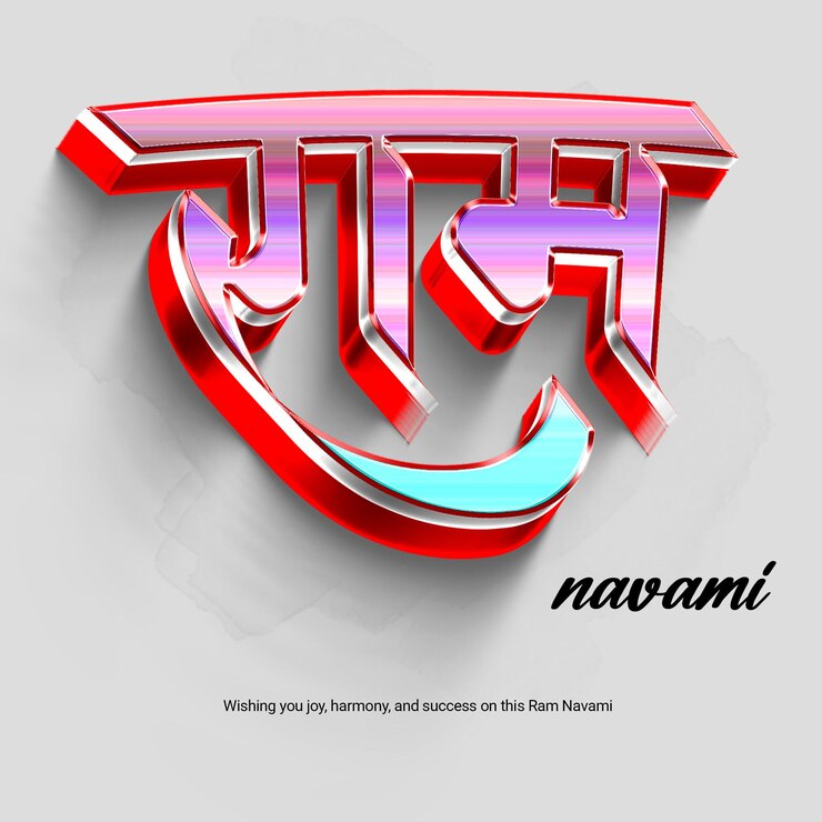 PSD ram navami celebration a 3d design