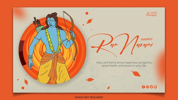 Ram navami social media banner