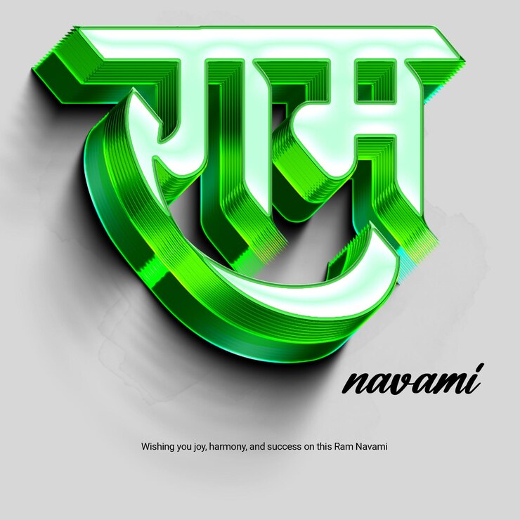 PSD ram navami a vibrant green celebration of lord rama