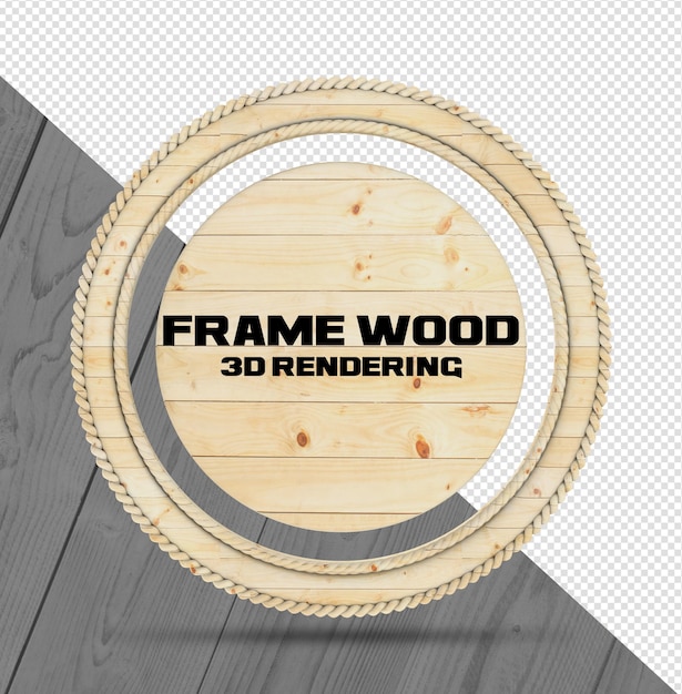 Rama Zaokrąglona W Realistycznym Renderowaniu Drewna W 3d