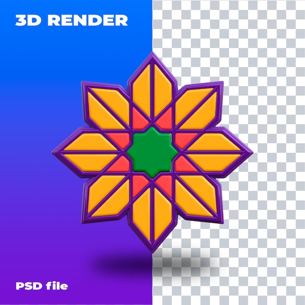 PSD icona ramadan 3d rendering 3d psd ad alta risoluzione ramadan eid