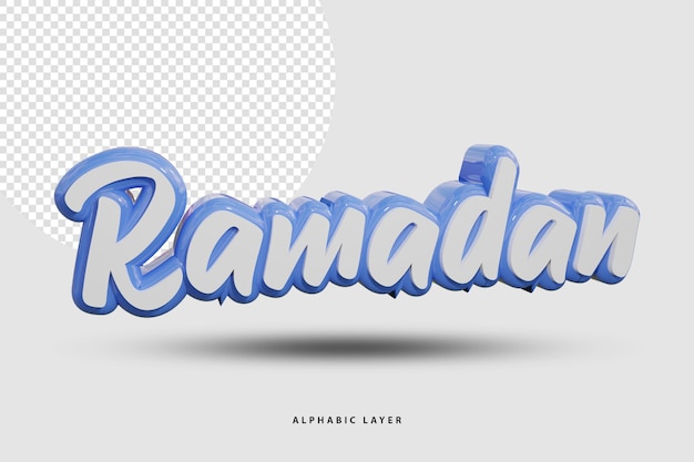 Ramadan 3d Renderowany Projekt Tekstu