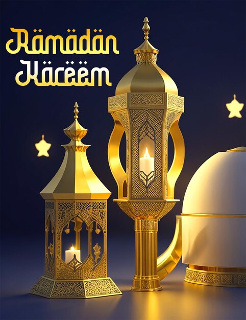 Template di background design per il ramadan