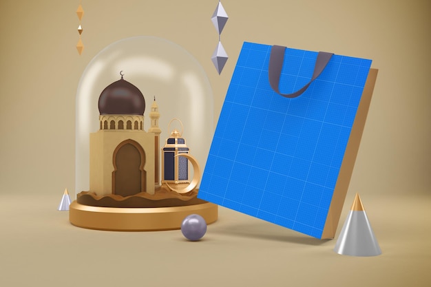 Ramadan bag mockup