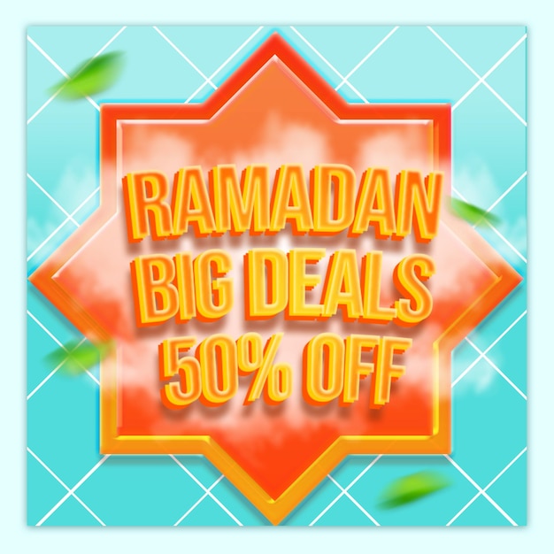 Ramadan big deals social media post