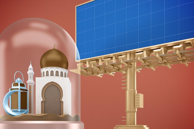 Ramadan billboard mockup