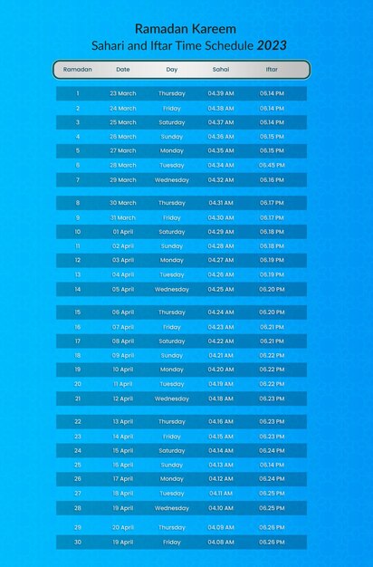 PSD ramadan calender 2023