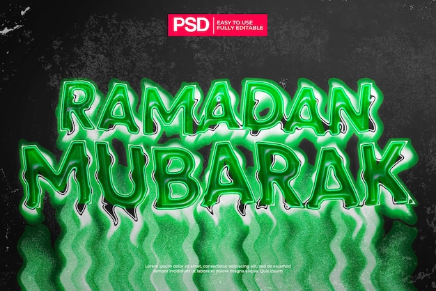 Ramadan Editable text effect