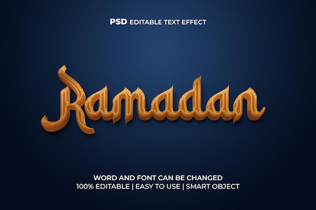 Ramadan efekt tekstowy 3d