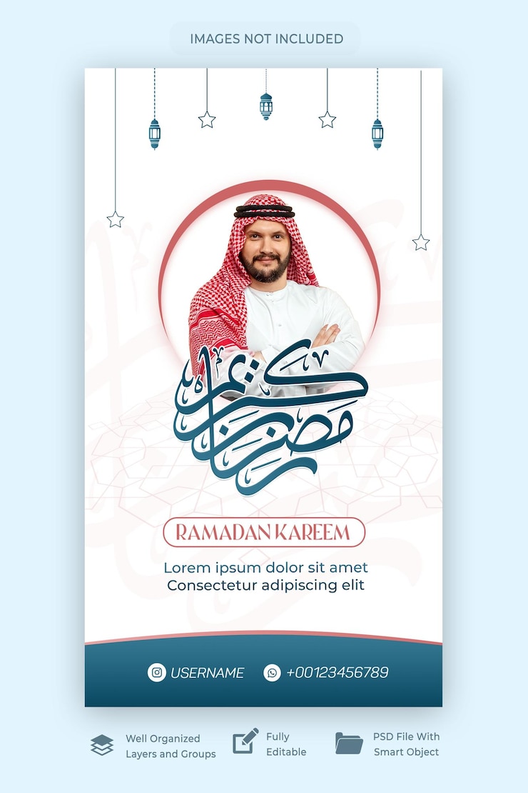 PSD ramadan event social media and instagram story template