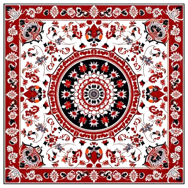 PSD ramadan fabric red pattern