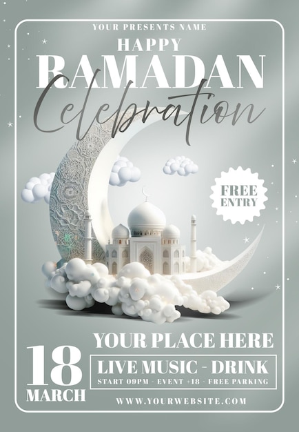 PSD ramadan flyer psd template