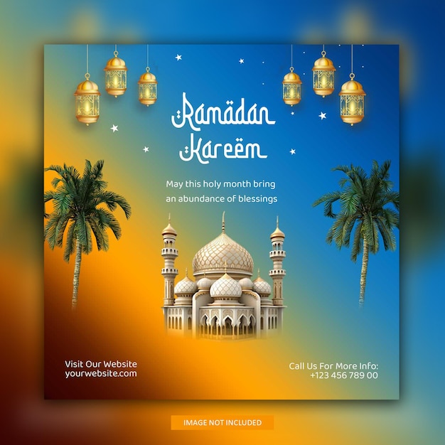 PSD ramadan flyer