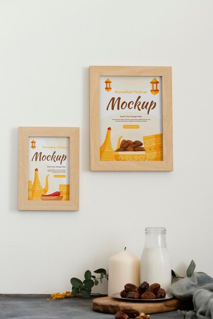 ramadan frame design mockup