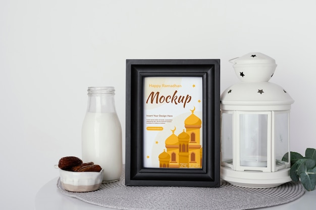 Ramadan frame design mockup