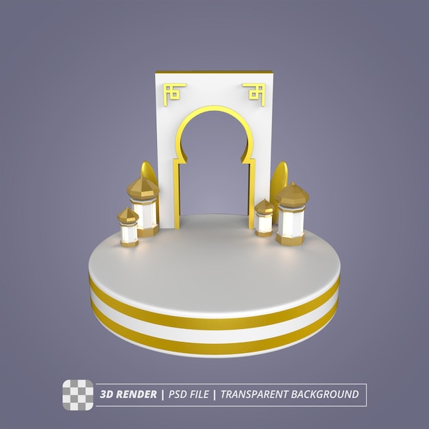 Ramadan gates 3d isolate images