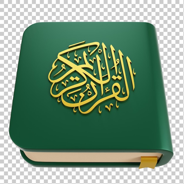 Ramadan holy quran 3d icon style