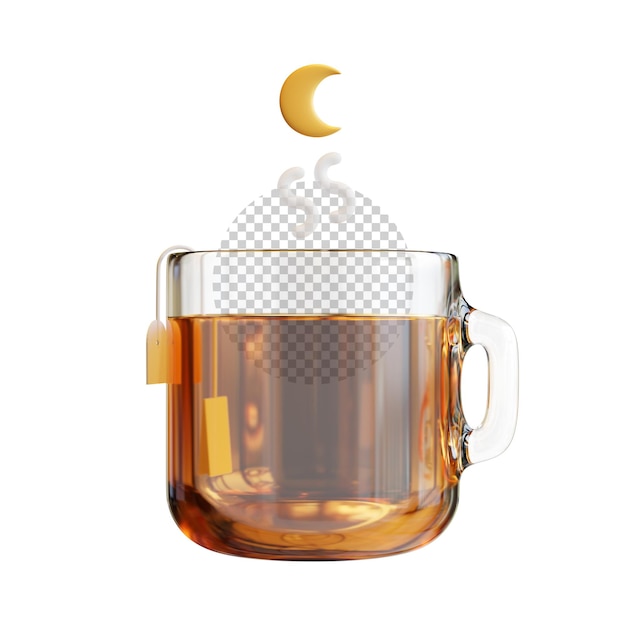 PSD ramadan iftar 3d render element 02