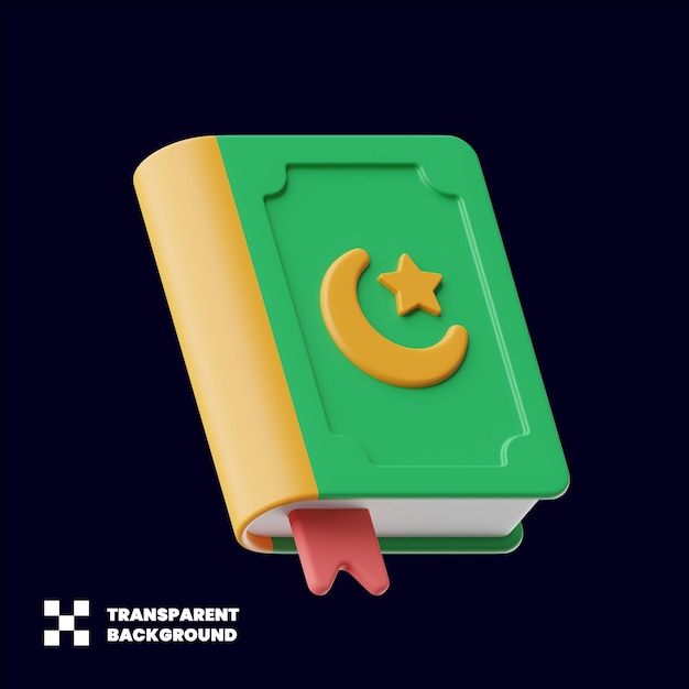 Ramadan Ilustracja Koranu w renderowaniu 3D