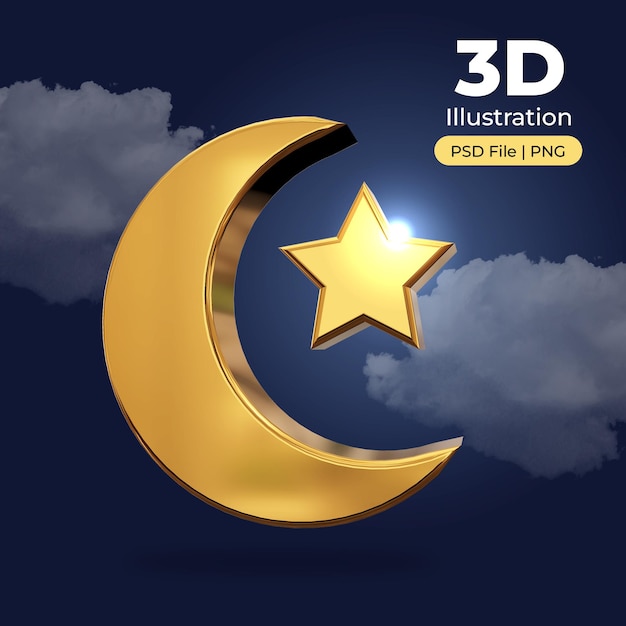 Ramadan Islamitische 3D Maanster