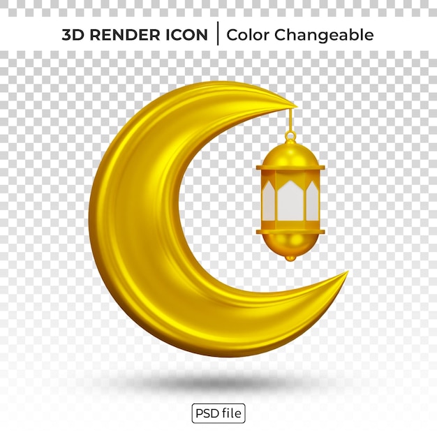 Ramadan Islamski Element Renderowania 3d