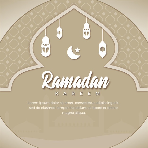 PSD ramadan kareem design post