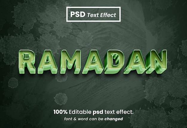 Ramadan Kareem Editable 3D Text Effect