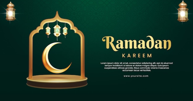 Saluto banner web ramadan kareem o eid mubarak