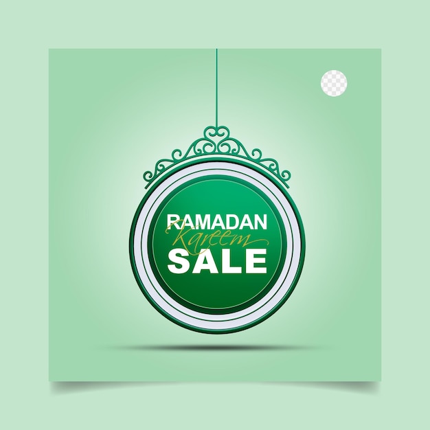 Ramadan kareem greetings or social media post 3d render image with transparent background