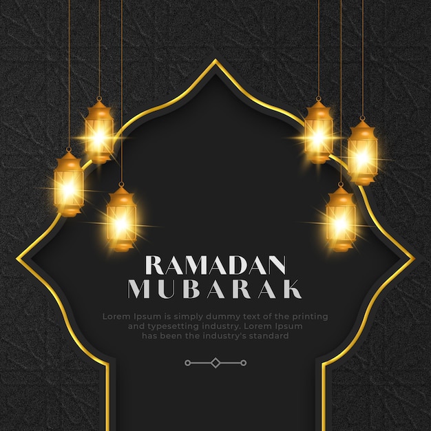 Ramadan kareem groeten banner