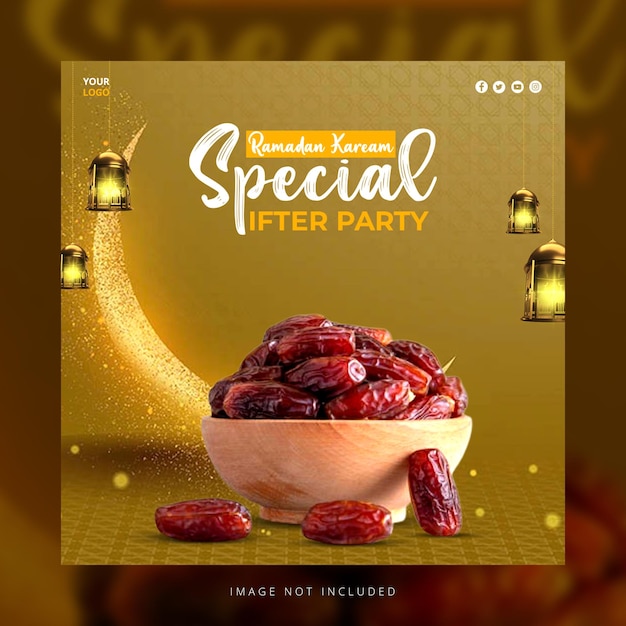 Ramadan Kareem Iftar feest