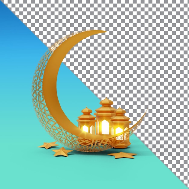 PSD ramadan kareem islamic ceremonial 3d render