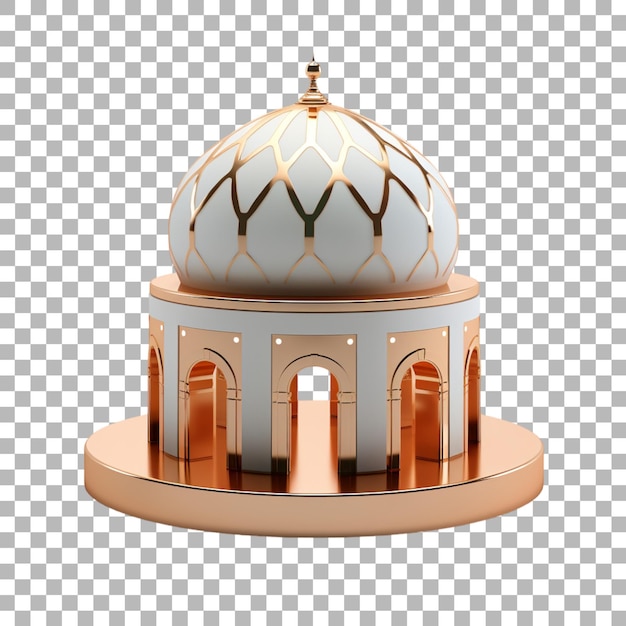 PSD ramadan kareem islamic decoration on transparent background