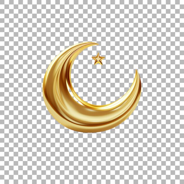 PSD ramadan kareem islamic decoration on transparent background