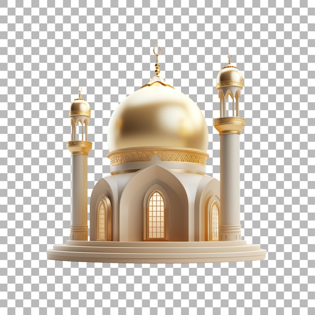 PSD ramadan kareem islamic decoration on transparent background