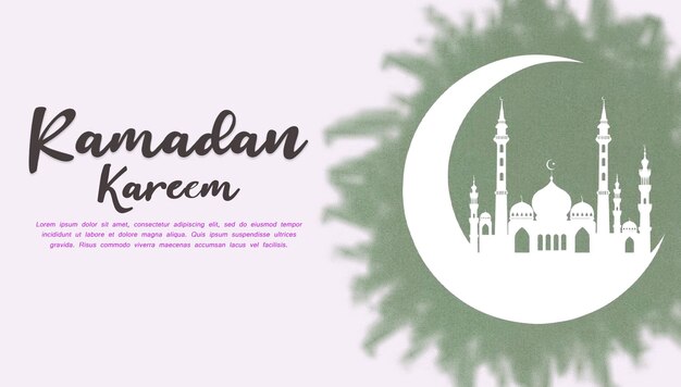 PSD ramadan kareem islamic festival banner design psd