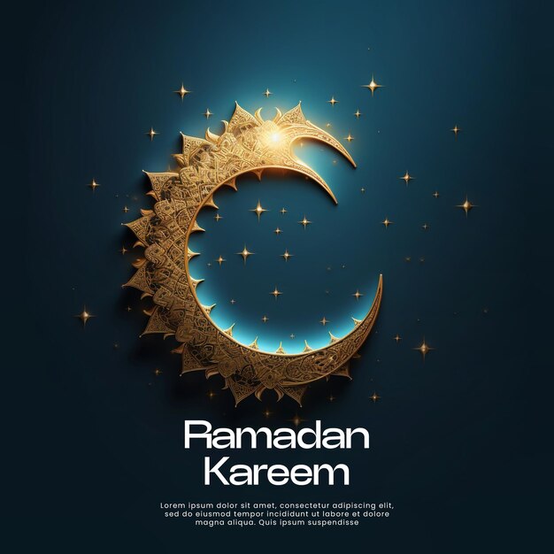 PSD ramadan kareem islamic festival social media post design template