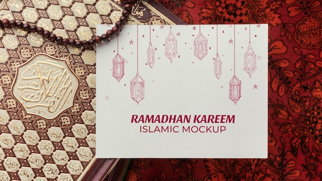 Ramadan kareem islamic mockup