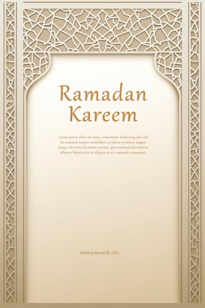 Ramadan kareem islamitische achtergrond