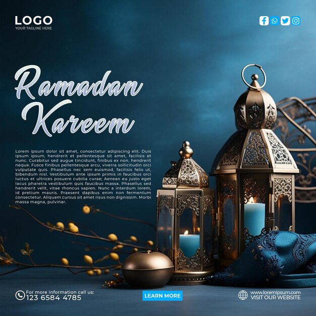 PSD ramadan kareem post