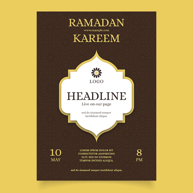 PSD ramadan kareem poster