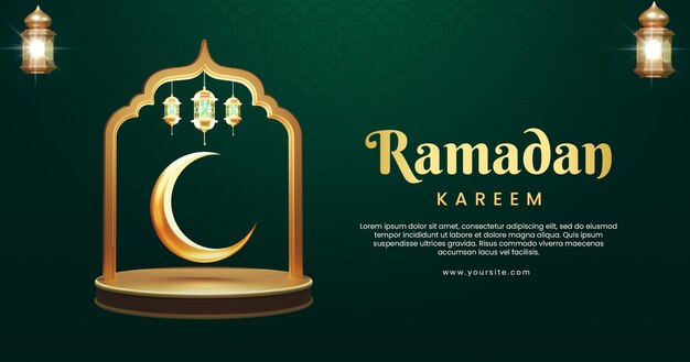 Ramadan kareem per la promozione dei post sui social media