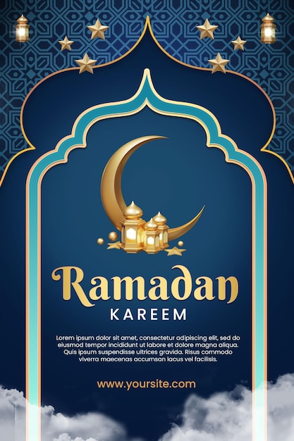 Ramadan kareem for social media post promotion