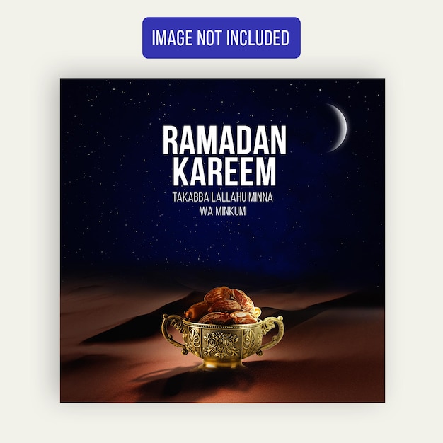 Ramadan kareem social media post