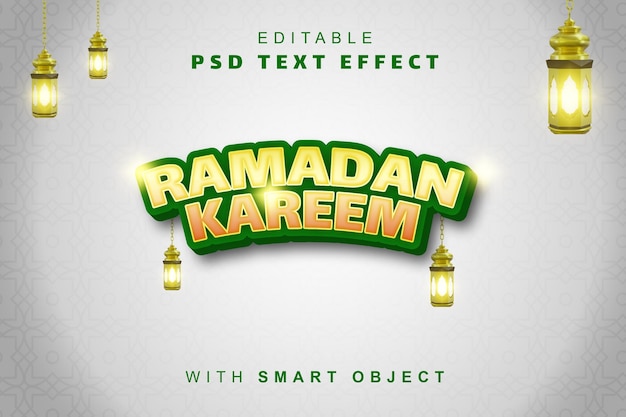 Ramadan kareem-teksteffect